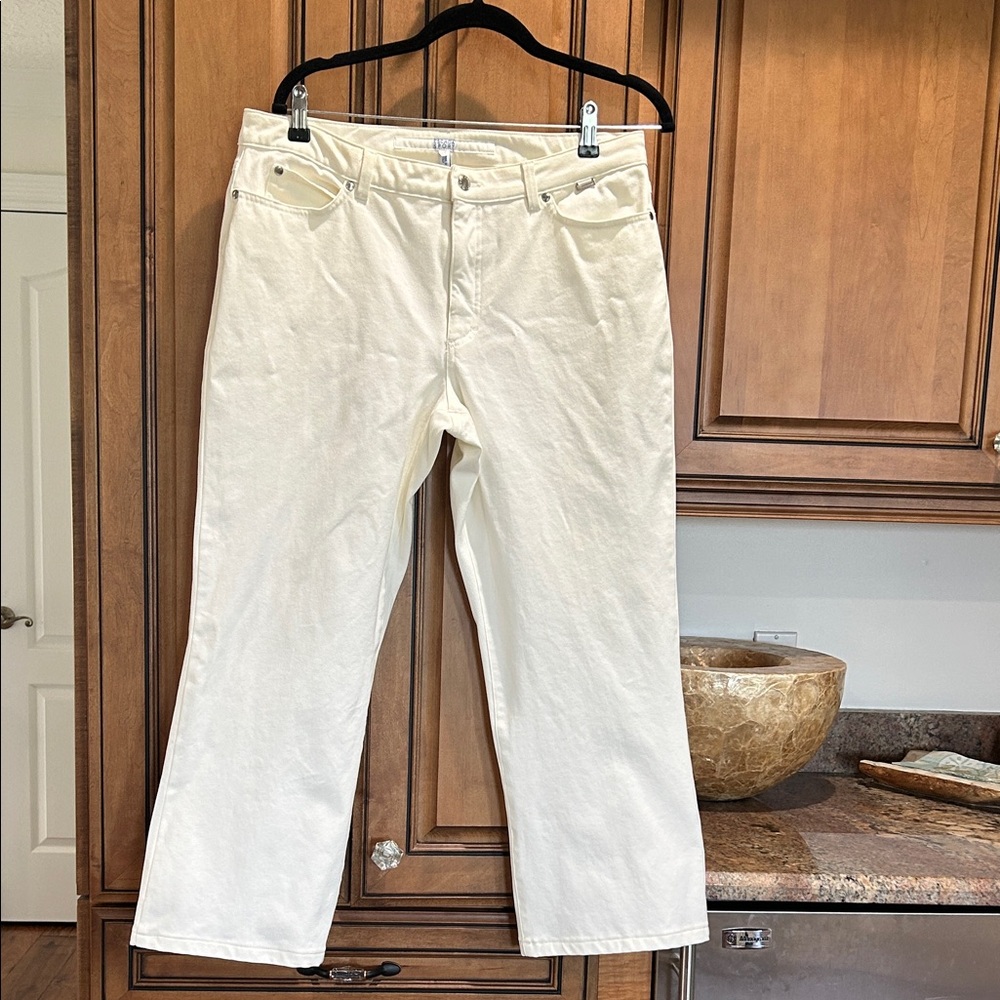 Escada Classic White Jeans